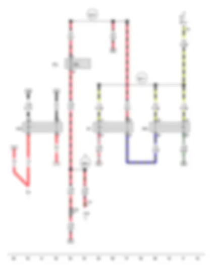 Wiring Diagram  AUDI A8 2012 - Starter motor relay - Terminal 15 voltage supply relay - Starter motor relay 2