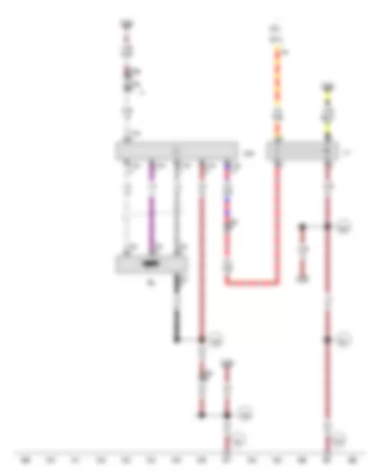 Wiring Diagram  AUDI A8 2012 - Fuel system pressurisation pump - Fuel pump relay - Fuel pump control unit