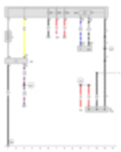 Wiring Diagram  AUDI A8 2015 - Battery - Battery monitor control unit - Battery isolation igniter