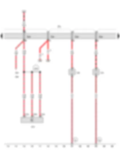 Wiring Diagram  AUDI A8 2013 - Fuse carrier 2 - 12 V socket 5 - 12 V socket 6