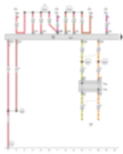 Wiring Diagram  AUDI A8 2015 - CAN bus control unit - Wiring junction for convenience CAN bus - high
