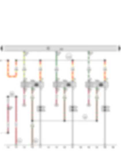 Wiring Diagram  AUDI A8 2015 - Engine control unit - Ignition coil 4 with output stage - Spark plug connector