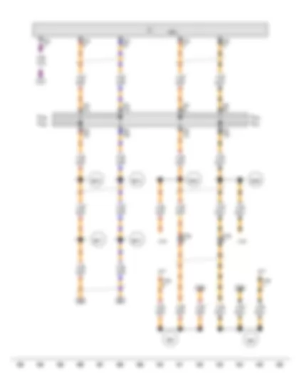 Wiring Diagram  AUDI A8 2015 - Wiring junction for powertrain CAN bus - high - Wiring junction for dash panel insert CAN bus - high