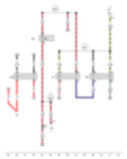 Wiring Diagram  AUDI A8 2015 - Starter motor relay - Terminal 15 voltage supply relay - Starter motor relay 2