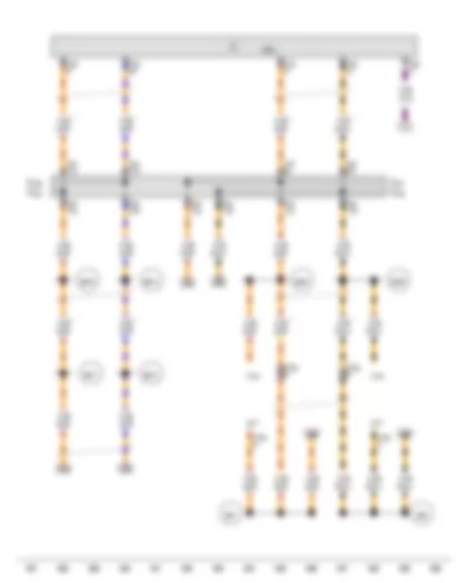 Wiring Diagram  AUDI A8 2015 - Wiring junction for powertrain CAN bus - high - Wiring junction for dash panel insert CAN bus - high