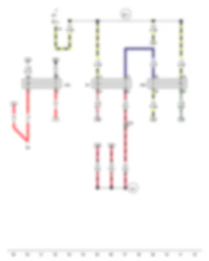 Wiring Diagram  AUDI A8 2015 - Starter motor relay - Terminal 15 voltage supply relay - Starter motor relay 2