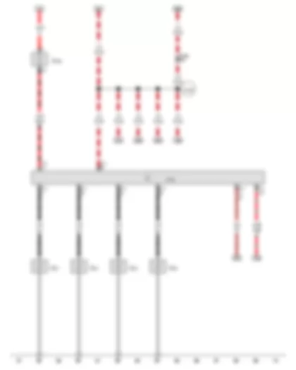 Wiring Diagram  AUDI A8 2014 - Automatic glow period control unit - Glow plug fuse