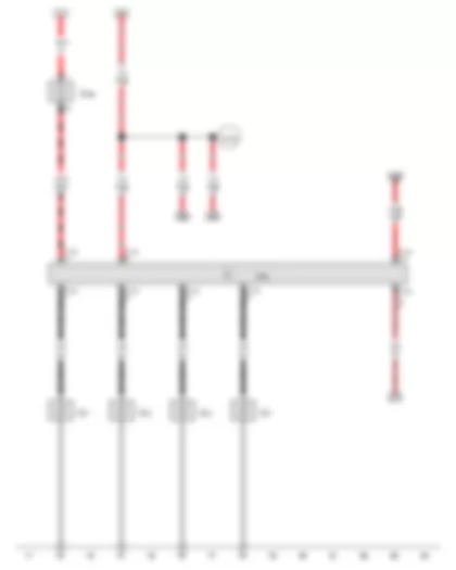 Wiring Diagram  AUDI A8 2014 - Glow period control unit 2 - Glow plug fuse 2