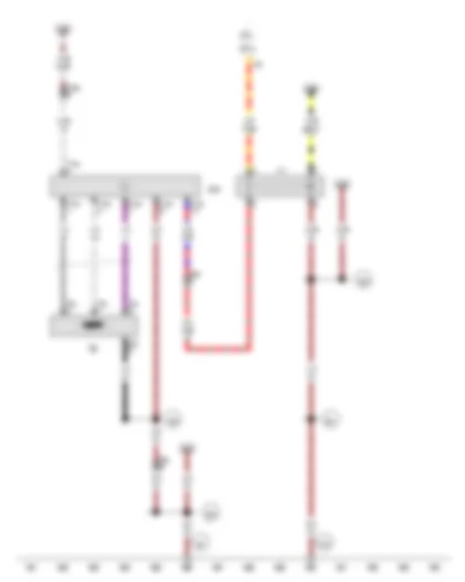 Wiring Diagram  AUDI A8 2014 - Fuel system pressurisation pump - Fuel pump relay - Fuel pump control unit