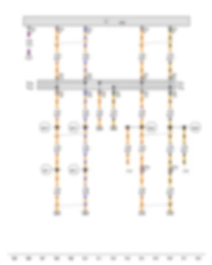 Wiring Diagram  AUDI A8 2015 - Wiring junction for powertrain CAN bus - high - Wiring junction for dash panel insert CAN bus - high