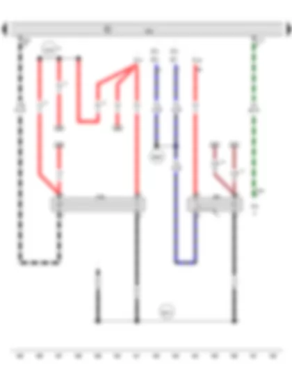 Wiring Diagram  AUDI A8 2014 - Terminal 15 voltage supply relay - Convenience system central control unit - Terminal 15 voltage supply relay 2