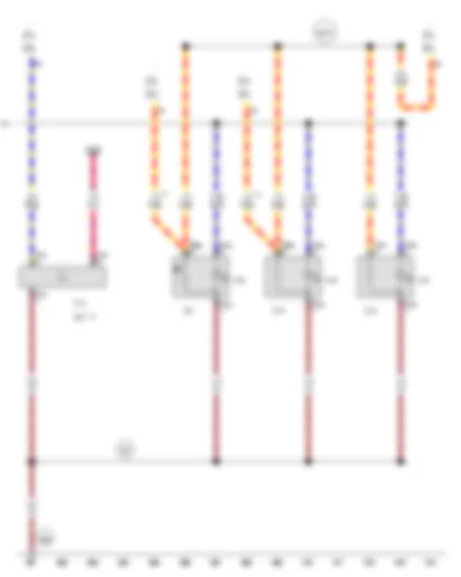 Wiring Diagram  AUDI A8 2014 - Rear cigarette lighter - DC/AC converter with socket - 12 V - 230 V - 12 V socket 2