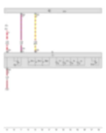 Wiring Diagram  AUDI A8 2014 - Light switch - Switch for heads-up display - Onboard supply control unit