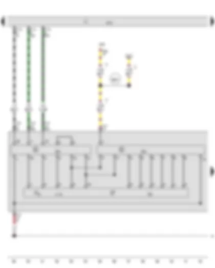 Wiring Diagram  AUDI A8 2014 - Output module 2 for left LED headlight - Output module 3 for left LED headlight - Onboard supply control unit - Front left turn signal bulb