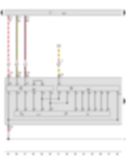 Wiring Diagram  AUDI A8 2015 - Output module 2 for right LED headlight - Output module 3 for right LED headlight - Onboard supply control unit - Front right turn signal bulb