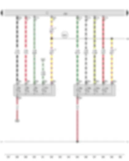 Wiring Diagram  AUDI A8 2015 - Convenience system central control unit - Left tail light bulb - Rear left turn signal bulb - Left brake light bulb - Left reversing light bulb