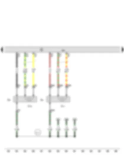 Wiring Diagram  AUDI A8 2015 - Lambda probe after catalytic converter - Lambda probe 2 after catalytic converter - Engine control unit