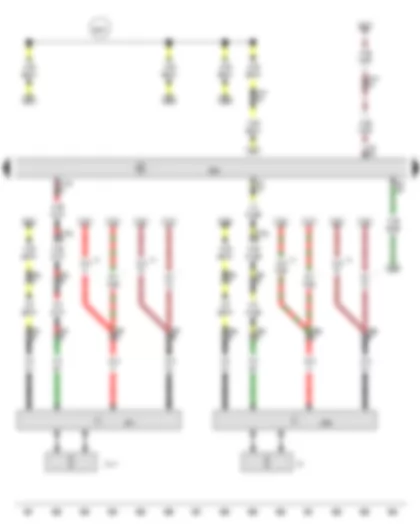 Wiring Diagram  AUDI A8 2014 - Radiator fan control unit - Engine control unit - Radiator fan control unit 2