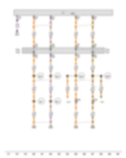 Wiring Diagram  AUDI A8 2014 - Wiring junction for powertrain CAN bus - high - Wiring junction for dash panel insert CAN bus - high