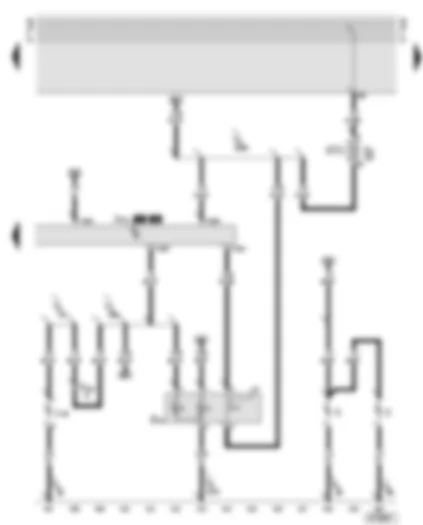 Wiring Diagram  AUDI A8 2001 - Fog lights/rear fog light control unit - rear fog light switch - rear fog light - number plate lights