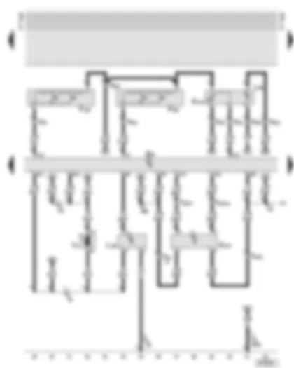 Wiring Diagram  AUDI A8 2002 - Control and display unit for air conditioner - central vent potentiometer - sunlight penetration photo sensor - fresh air blower