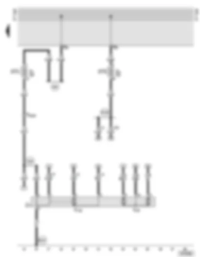 Wiring Diagram  AUDI A8 2000 - Electrically adjustable and heated exterior mirrors with or without retraction function front passenger