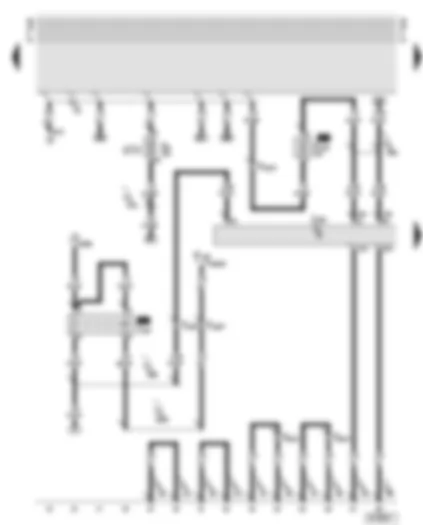 Wiring Diagram  AUDI A8 2002 - Engine control unit - starter inhibitor relay