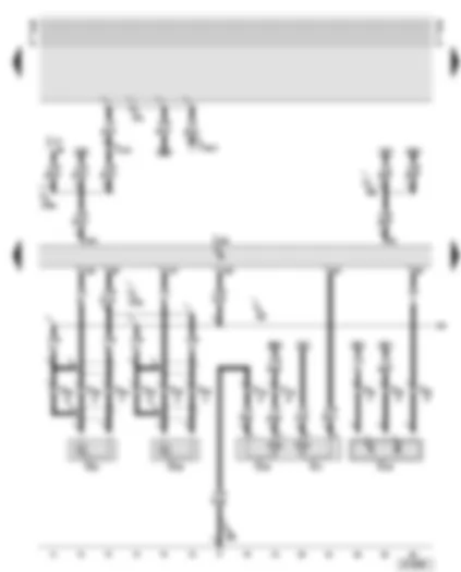 Wiring Diagram  AUDI A8 2002 - Engine control unit - knock sensors - engine speed sender - coolant temperature senders