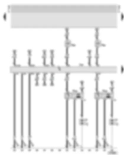 Wiring Diagram  AUDI A8 2002 - Engine control unit 2 - ignition coils - injectors for cylinders 7 and 8