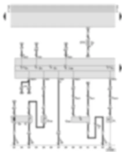 Wiring Diagram  AUDI A8 2002 - Control unit with display in dash panel insert - alternator warning lamp - oil pressure warning lamp - fuel pump (pre-supply pump) - oil level thermo sender - oil pressure switch