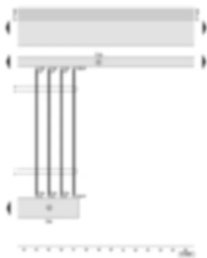 Wiring Diagram  AUDI A8 2002 - Navigation operating electronics control unit - control unit for radio controls in rear