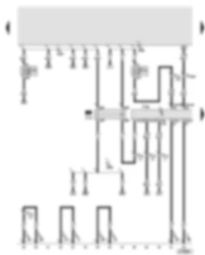 Wiring Diagram  AUDI A8 2004 - Engine control unit - Motronic current supply relay