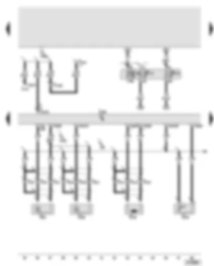Wiring Diagram  AUDI A8 2004 - Engine control unit - knock sensor 1 - engine speed sender - coolant temperature sender