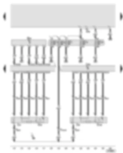 Wiring Diagram  AUDI A8 2004 - Engine control unit - air mass meter - lambda probe - lambda probe 2