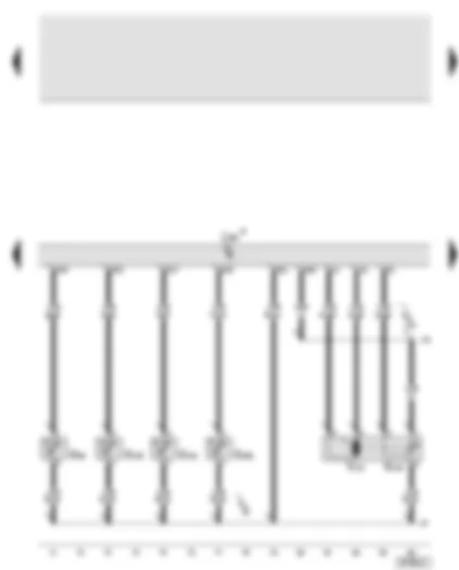 Wiring Diagram  AUDI A8 2003 - Climatronic control unit - fresh air intake duct temperature sensor - air recirculation flap control motor