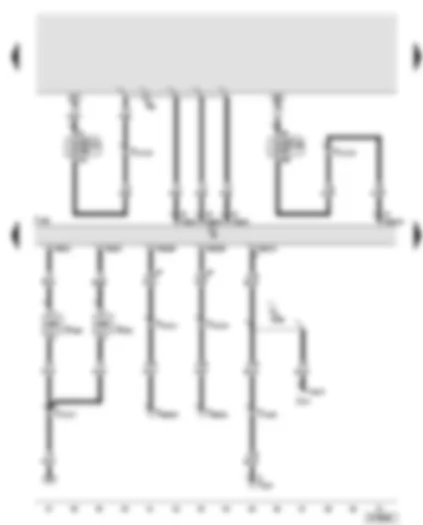 Wiring Diagram  AUDI A8 2004 - Diesel direct injection system control unit - fuel pressure regulating valve - fuel metering valve