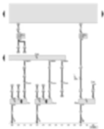 Wiring Diagram  AUDI A8 2004 - Diesel direct injection system control unit - radiator fan - high pressure sender