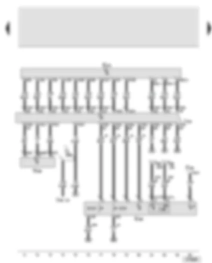 Wiring Diagram  AUDI A8 2007 - Entry and start authorisation control unit - entry and start authorisation switch - steering column lock control element - entry and start authorisation button