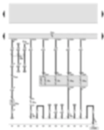 Wiring Diagram  AUDI A8 2007 - Onboard supply control unit - left side light bulb - front left turn signal bulb - left side repeater turn signal bulb - left dipped beam bulb - left headlight main beam bulb