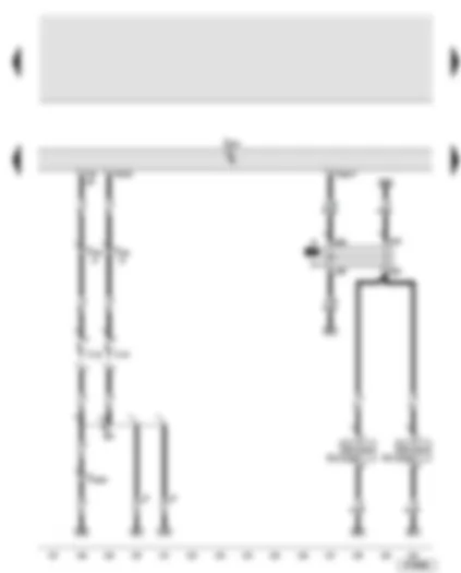 Wiring Diagram  AUDI A8 2007 - Onboard supply control unit - left and right fog light bulb - treble tone horn - bass tone horn