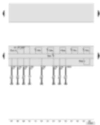 Wiring Diagram  AUDI A8 2007 - Rear operating unit for roof module - rear reading light - rear interior light