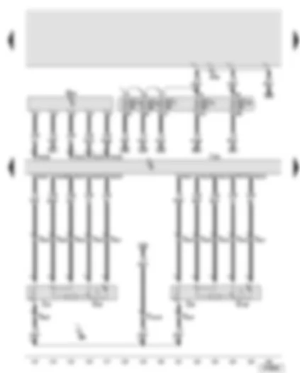 Wiring Diagram  AUDI A8 2010 - Engine control unit - air mass meter - lambda probe - lambda probe 2