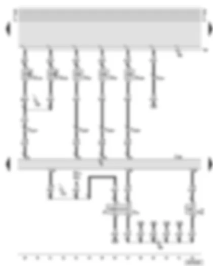 Wiring Diagram  AUDI A8 2002 - Diesel direct injection system control unit - electro/hydraulic engine mounting solenoid valves - exhaust gas recirculation valve - charge pressure control solenoid valve - brake light switch