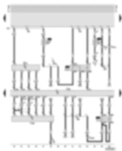 Wiring Diagram  AUDI A8 2000 - Diesel direct injection system control unit - injection pump control unit - air mass meter - diesel direct injection system relay