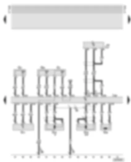 Wiring Diagram  AUDI A8 2000 - Diesel direct injection system control unit - coolant temperature senders - oil temperature sender - intake manifold pressure sender - engine speed sender