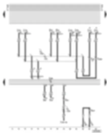 Wiring Diagram  AUDI A8 2001 - Diesel direct injection system control unit - CAN bus connections