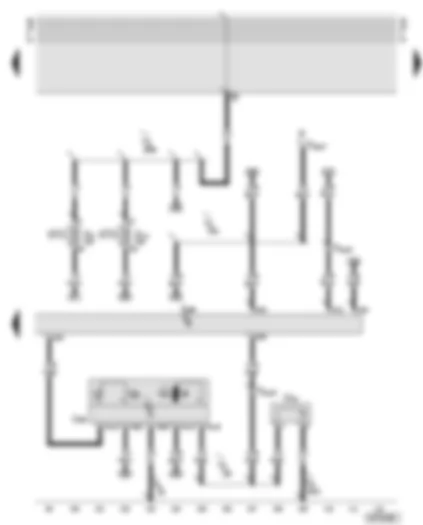 Wiring Diagram  AUDI A8 2000 - Diesel direct injection system control unit - additional heater control unit - metering pump