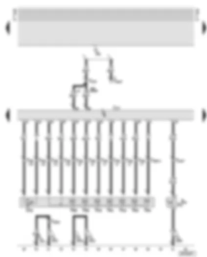 Wiring Diagram  AUDI A8 2002 - Automatic gearbox control unit - solenoid valves - kick-down switch
