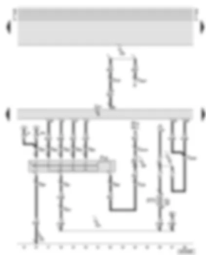 Wiring Diagram  AUDI A8 2000 - Automatic gearbox control unit - multi-function switch