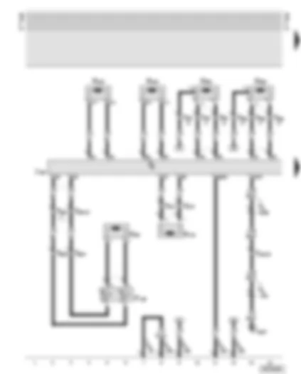 Wiring Diagram  AUDI A8 2002 - Airbags and belt tensioners for driver and front passenger
